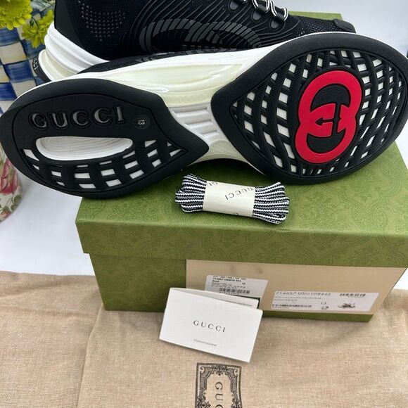 Men's Gucci interlocking G run sneakers size 13 made in Italy - Picture 5 of 10